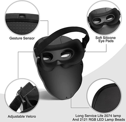 Οδηγημένο Bluetooth φως Editable μασκών προσώπου επάνω για τα Χριστούγεννα αποκριών