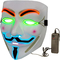 Μάσκα προσώπου των άσπρων οδηγήσεων αποκριών Β για τον ανώνυμο τύπο μασκών Vendetta