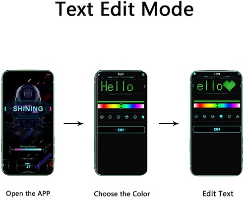 RGB ζωηρόχρωμο σχέδιο εικόνας μουσικής κειμένων έκδοσης καπέλων των πολυ οδηγήσεων γλωσσικού Bluetooth