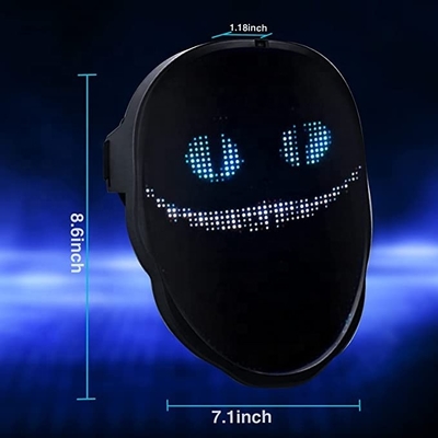 Έλεγχος μασκών DIY APP των οδηγήσεων Bluetooth προσώπων συνήθειας για το κόμμα αποκριών Cosplay