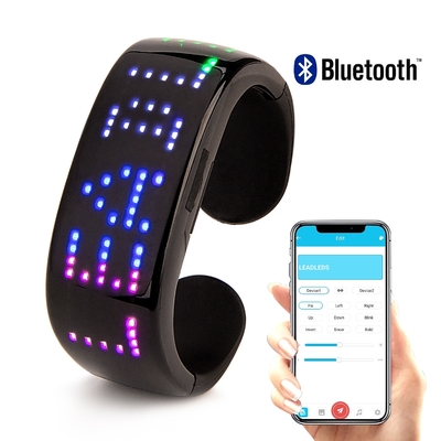App Programe βραχιολιών των οδηγήσεων τηλεχειρισμού Bluetooth σχέδιο κειμένων
